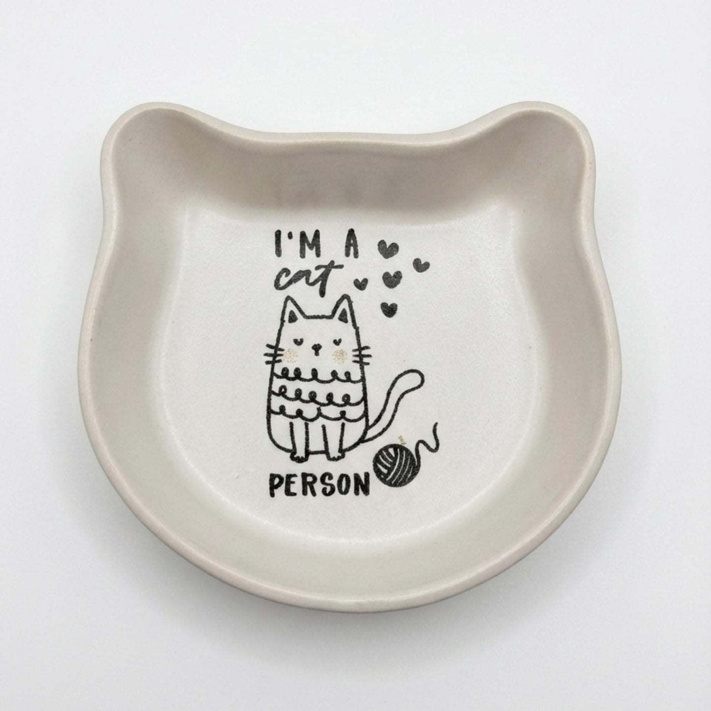 Ceramic (4 Designs) 200 ml Feeding Minimal White Cat Ear Dish Pet Bowl Food Safe