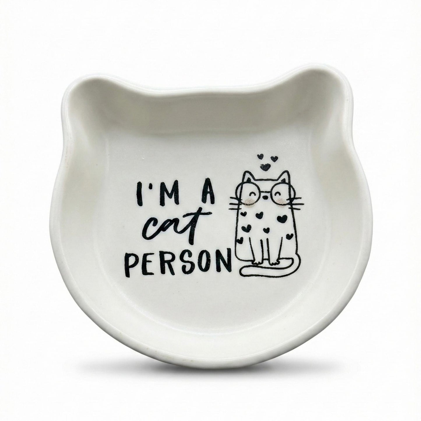 Ceramic (4 Designs) 200 ml Feeding Minimal White Cat Ear Dish Pet Bowl Food Safe